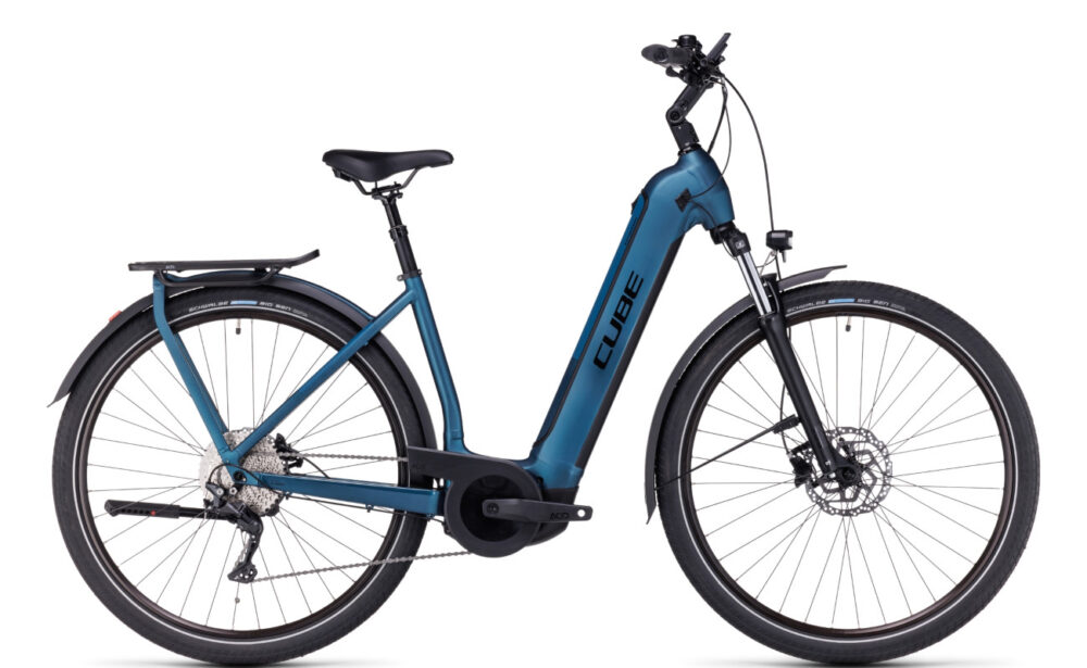 Cube Kathmandu Hybrid One 750 easy entry - blue and black