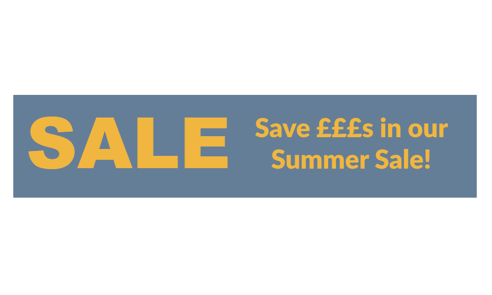 Sale Banner for the Summer